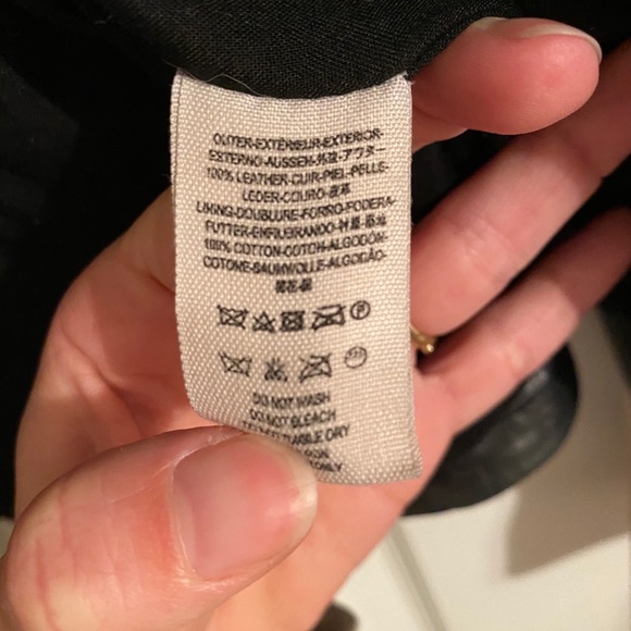 Free People black leather jacket - Picture 8 of 8